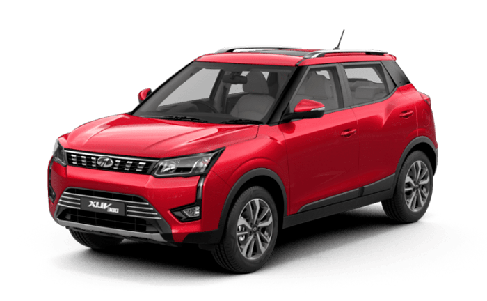 Mahindra XUV300 Red Diesel Manual - Self Drive Car Rental Bangalore